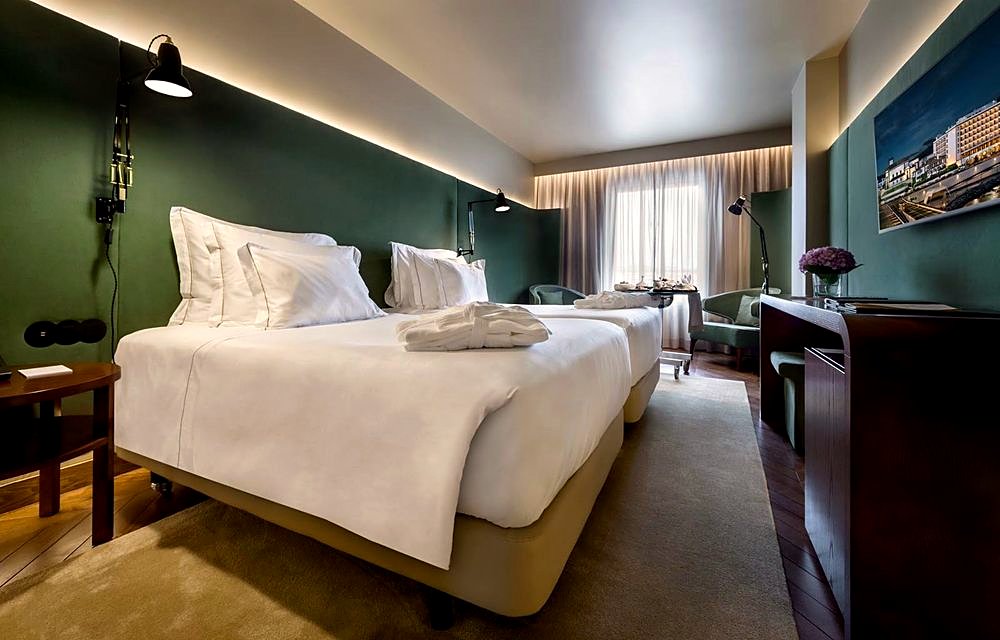 Comfortable hotel room in Ponta Delgada, São Miguel Island