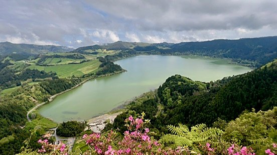 Furnas Lake volcanic valley on São Miguel Island, Azores